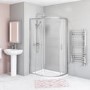 900 x 760mm Offset Quadrant Shower Enclosure - Juno