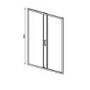 1700mm Sliding Shower Door - Juno