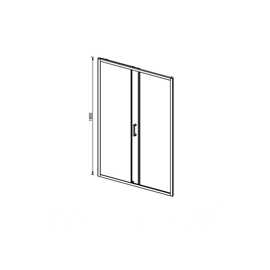 1700mm Sliding Shower Door - Juno