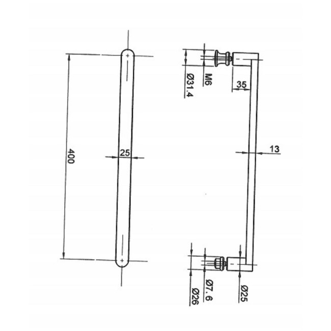 Pluto L Shape Chrome Bath Screen with Towel Rail 1450mm