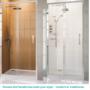 1000mm Chrome Sliding Shower Door 8mm Glass - Pavo