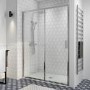 Chrome 8mm Glass Sliding Shower Door 1150-1180mm - Pavo