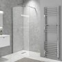 1100mm Frameless Wet Room Shower Screen - Corvus