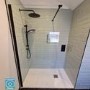 800mm Black Frameless Wet Room Shower Screen - Corvus