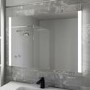 Rectangular LED Bathroom Mirror with Demister 1000 x 700mm - Pegasus
