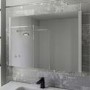 Rectangular LED Bathroom Mirror with Demister 1000 x 700mm - Pegasus