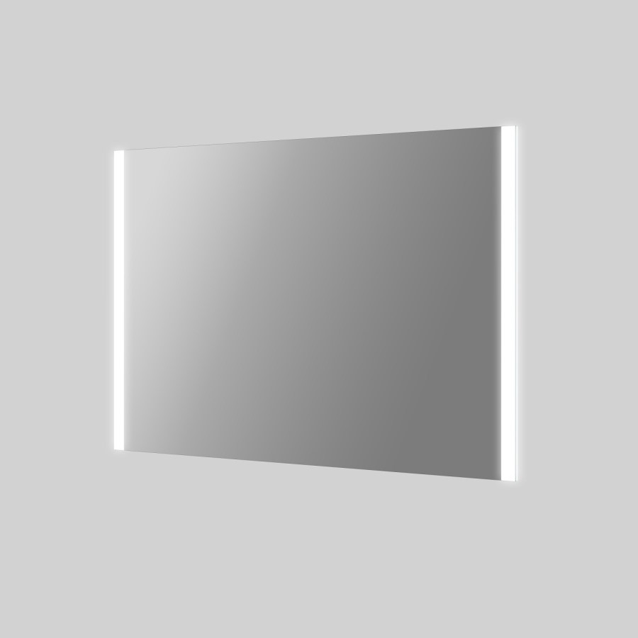 Rectangular LED Bathroom Mirror with Demister 1000 x 700mm - Pegasus