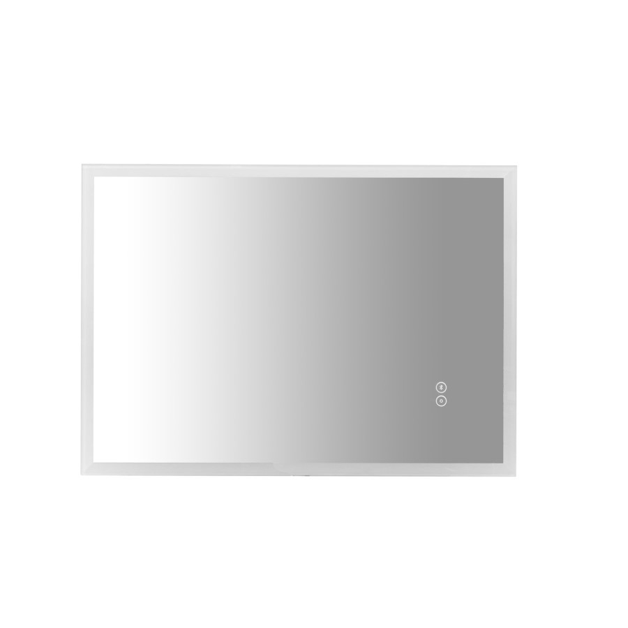LED Bathroom Mirror with Bluetooth & Shaver Socket 700 x 500mm - Divine