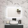 LED Bathroom Mirror with Bluetooth & Shaver Socket 700 x 500mm - Divine