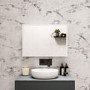 LED Bathroom Mirror with Bluetooth & Shaver Socket 700 x 500mm - Divine