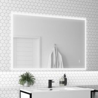 Rectangular LED Bathroom Mirror with Bluetooth & Shaver Socket 1200 x 800mm - Divine Rectangular LED Bathroom Mirror with Bluetooth & Shaver Socket 1200 x 800mm - Divine