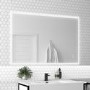 Rectangular LED Bathroom Mirror with Bluetooth & Shaver Socket 1200 x 800mm - Divine