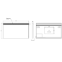 Rectangular LED Bathroom Mirror with Demister 1200 x 700mm - Polaris