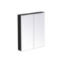 Chrome Mirrored Wall Bathroom Cabinet with Lights and Shaver Socket 600 x 700mm - Mizar