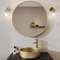BeBa_26158 Round Gold Bathroom Mirror 800mm - Alcor