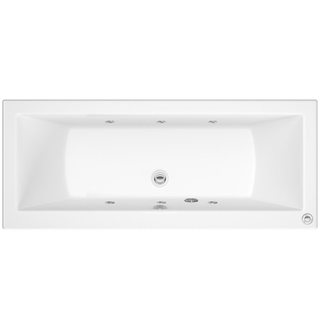 Chiltern Double Ended Bath with 6 Jet Whirlpool System - 1700 x 750mm