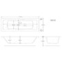 Chiltern Double Ended Bath with 6 Jet Whirlpool System - 1700 x 750mm