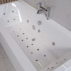 Double Ended Whirlpool Spa Bath with 14 Whirlpool &amp; 12 Airspa Jets 1700 x 750mm - Chiltern
