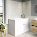 Small Deep Walk In Bath Left Hand with Front Panel & Integrated Seat 1210 x 660mm - Princeton