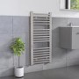 Chrome Heated Towel Rail Radiator 1000 x 450mm - Dune