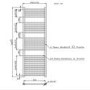 Chrome Heated Towel Rail Radiator 1600 x 450mm - Dune