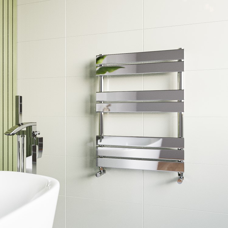 Chrome Towel Radiator 800 x 600mm - Tundra