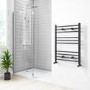 Anthracite Heated Towel Rail Radiator 800 x 600mm - Sahara