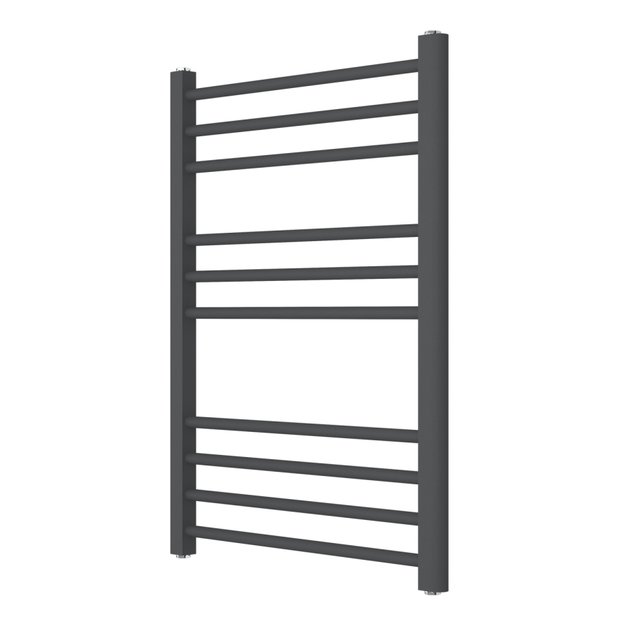 Anthracite Heated Towel Rail Radiator 800 x 600mm - Sahara