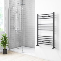 Anthracite Heated Towel Rail Radiator 1000 x 600mm - Sahara