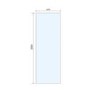 Black 700mm Wet Room Shower Screen with Wall Support Bar - Live Your Colour