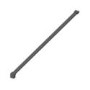 Wetroom Screen with Wall Bar 2000 x 1000mm - 8mm Glass - Black