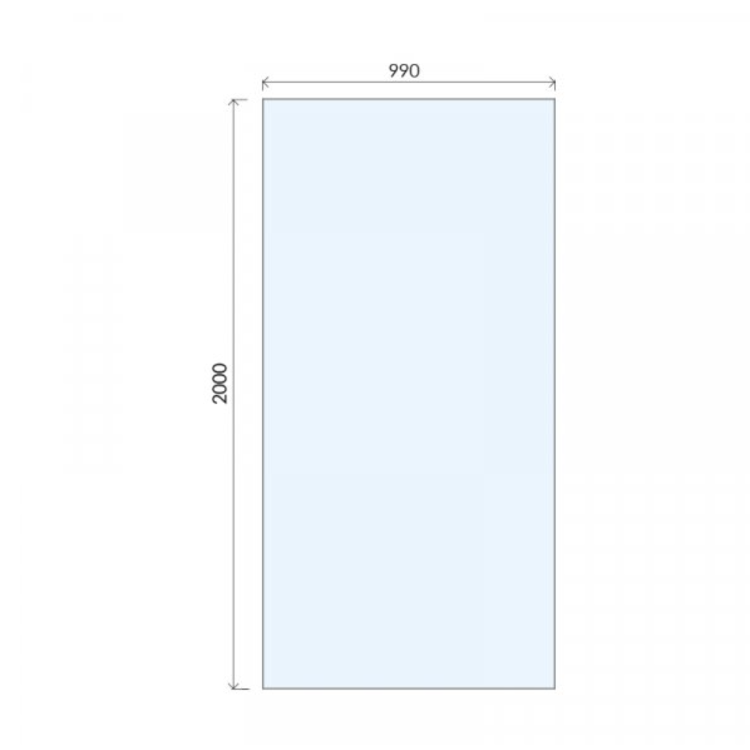 1000mm Wet Room Shower Screen Bronze Frameless with Wall Support Bar - Live Your Colour