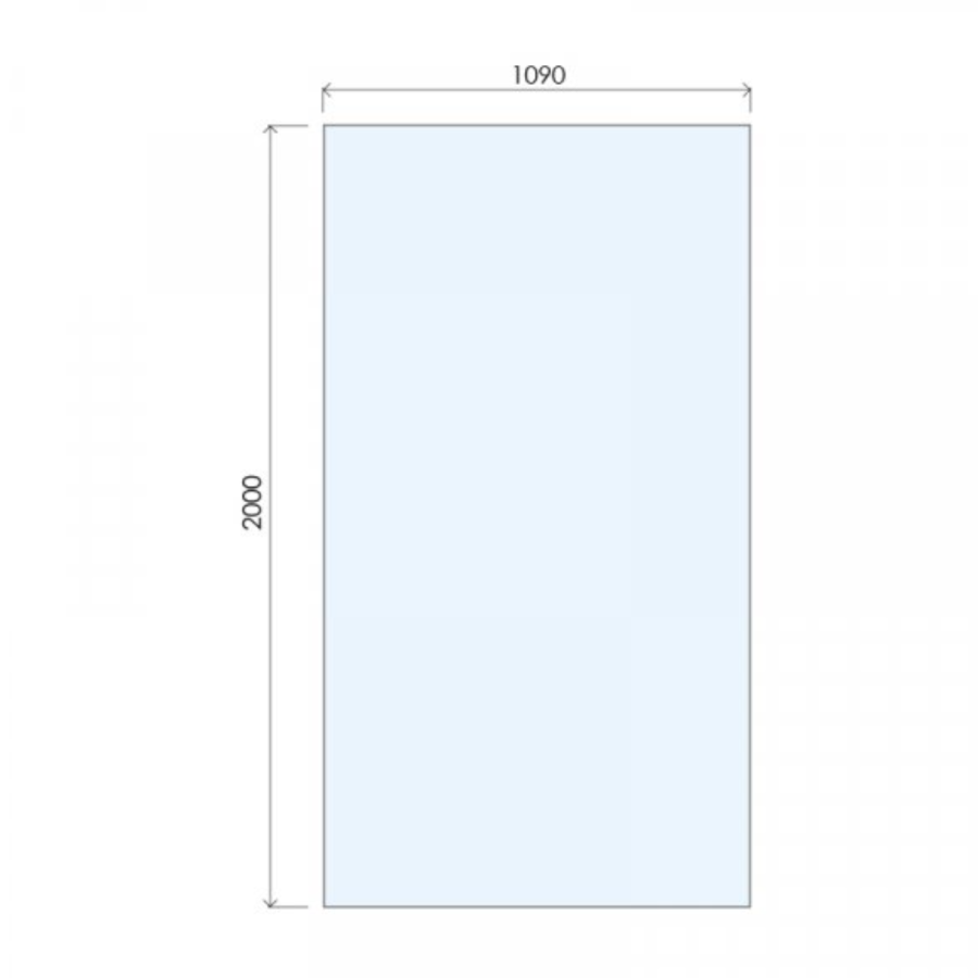 1100mm Bronze Frameless Wet Room Shower Screen with Wall Support Bar - Live Your Colour