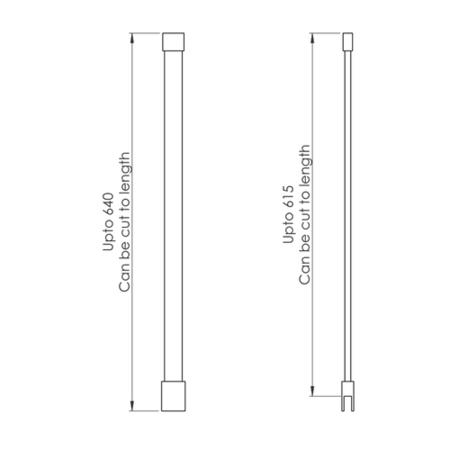 1200mm Nickel Frameless Wet Room Shower Screen with Ceiling Support Bar - Live Your Colour