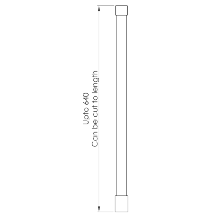 800mm Wet Room Shower Screen Nickel Frameless with Wall Support Bar - Live Your Colour