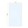 1100mm Nickel Frameless Wet Room Shower Screen with Wall Support Bar - Live Your Colour