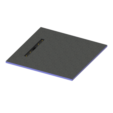 Blue Square Wet Room Shower Tray 900mm x 900mm - Live Your Colour