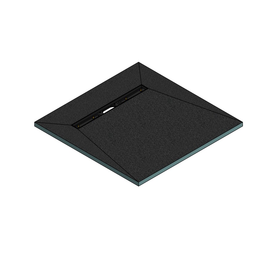 900x900mm Wet Room Shower Tray - Live Your Colour