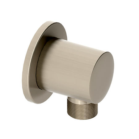 round wall outlet - Brushed Nickel