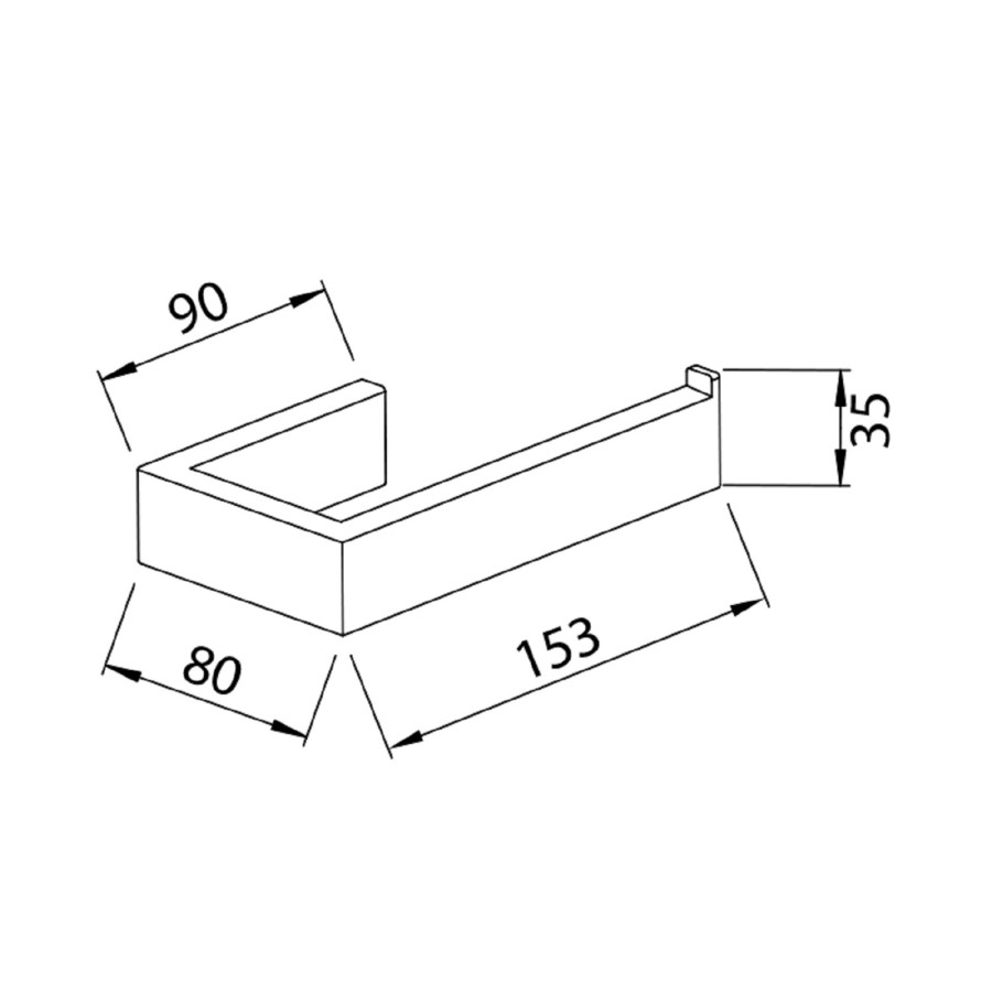 Chrome Toilet Roll Holder