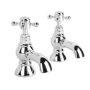 Chrome Bath Pillar Taps - Oxford