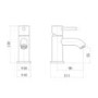 Chrome Cloakroom Mono Basin Mixer Tap - S9