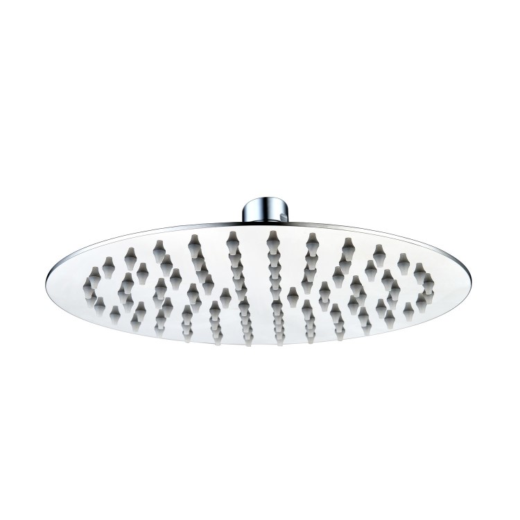 250mm Chrome Ultra Slim Round Rainfall Shower Head