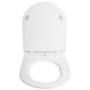 Matt White Round Soft Close Toilet Seat - Newport
