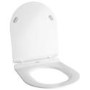 Matt White Round Soft Close Toilet Seat - Newport