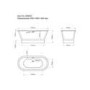 Freestanding Double Ended Roll Top Bath 1690 x 800mm - Camden