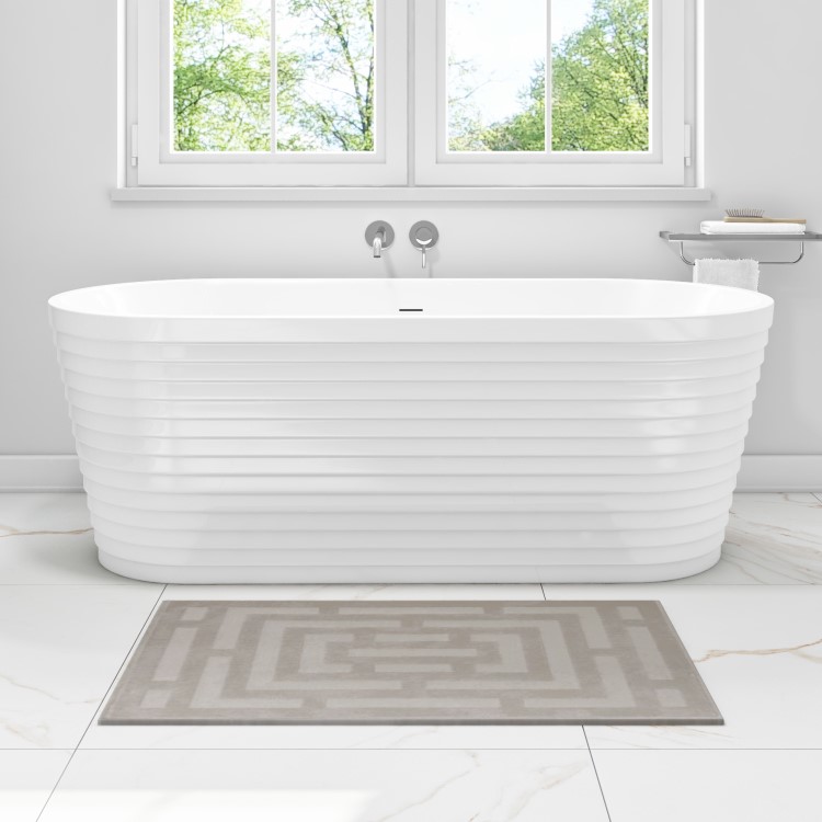 Freestanding Fluted Double Ended Bath 1650 x 740mm - Empire