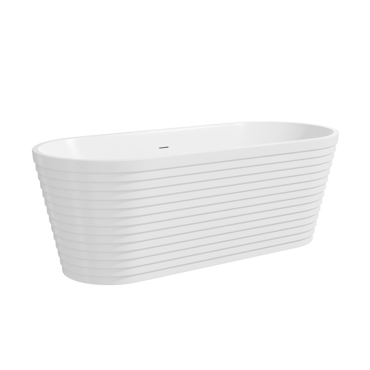 Freestanding Fluted Double Ended Bath 1650 x 740mm - Empire