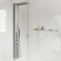 Chrome Thermostatic Tower Shower with Pencil Hand Shower - Provo
