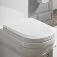 White Round Soft Close Toilet Seat with Quick Release - Addison